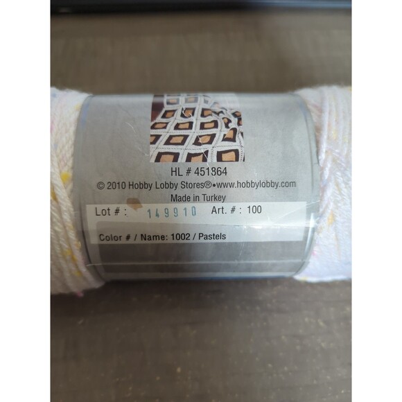 I Love This Yarn Pastels Tweed 1002 Skein 5oz 252 yds 2010 Hobby Lobby Acrylic - Picture 3 of 4